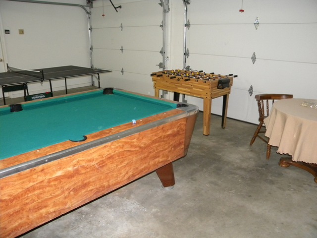pool and foosball